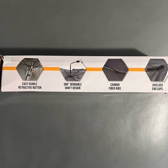 UMBRELLA CAR WINDSHIELD SUNSHADE- ECO NOUR 46x25 - Picture 7 of 12